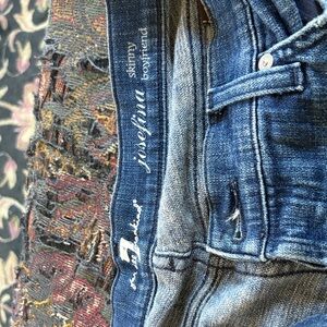 7 For All Mankind Josefina Blue Denim Jeans